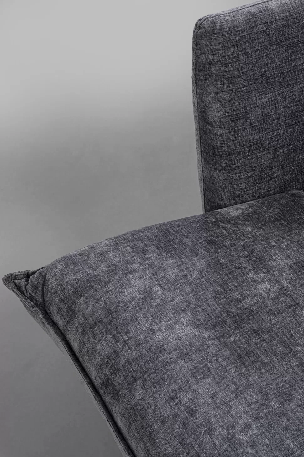 Sofy-KARE Design Sofa Rozkładana Do Salonu Szara Nogi Czarne Drewniane 216 Cm