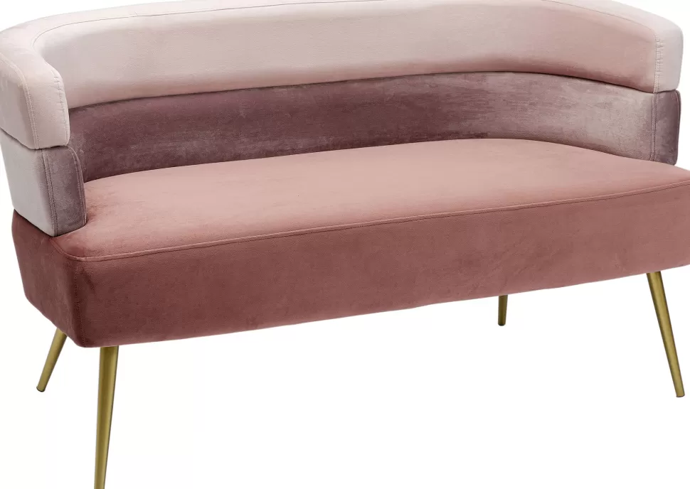 Sofy-KARE Design Sofa Sandwich 125 Cm Jasnoróżowa