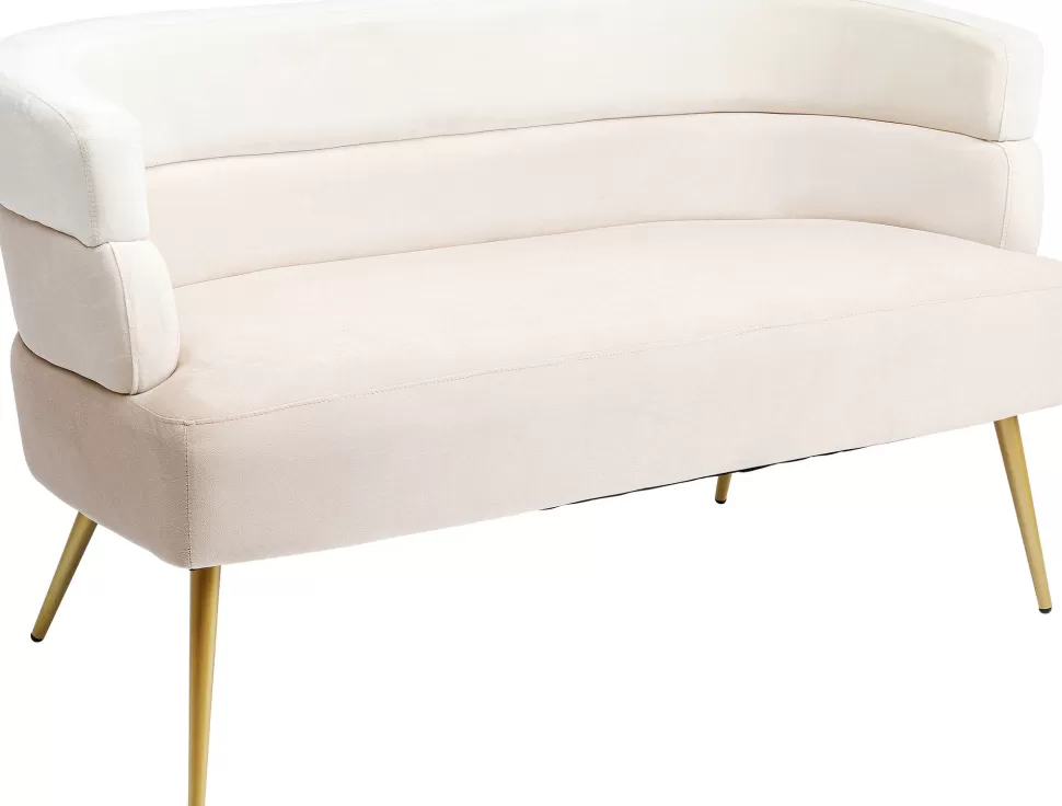 Sofy-KARE Design Sofa Sandwich 2 Os. 125 Cm Kremowo-beżowa