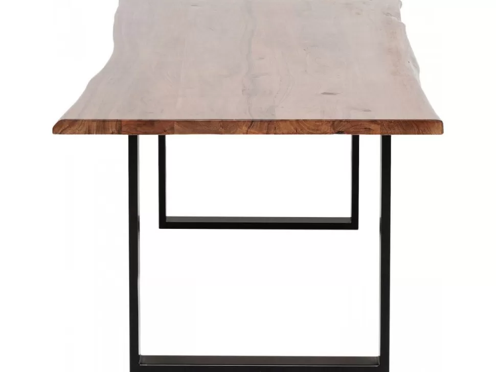 Stoły-KARE Design Stół Harmony Walnut 180x90 Cm Akacja Nogi Czarne
