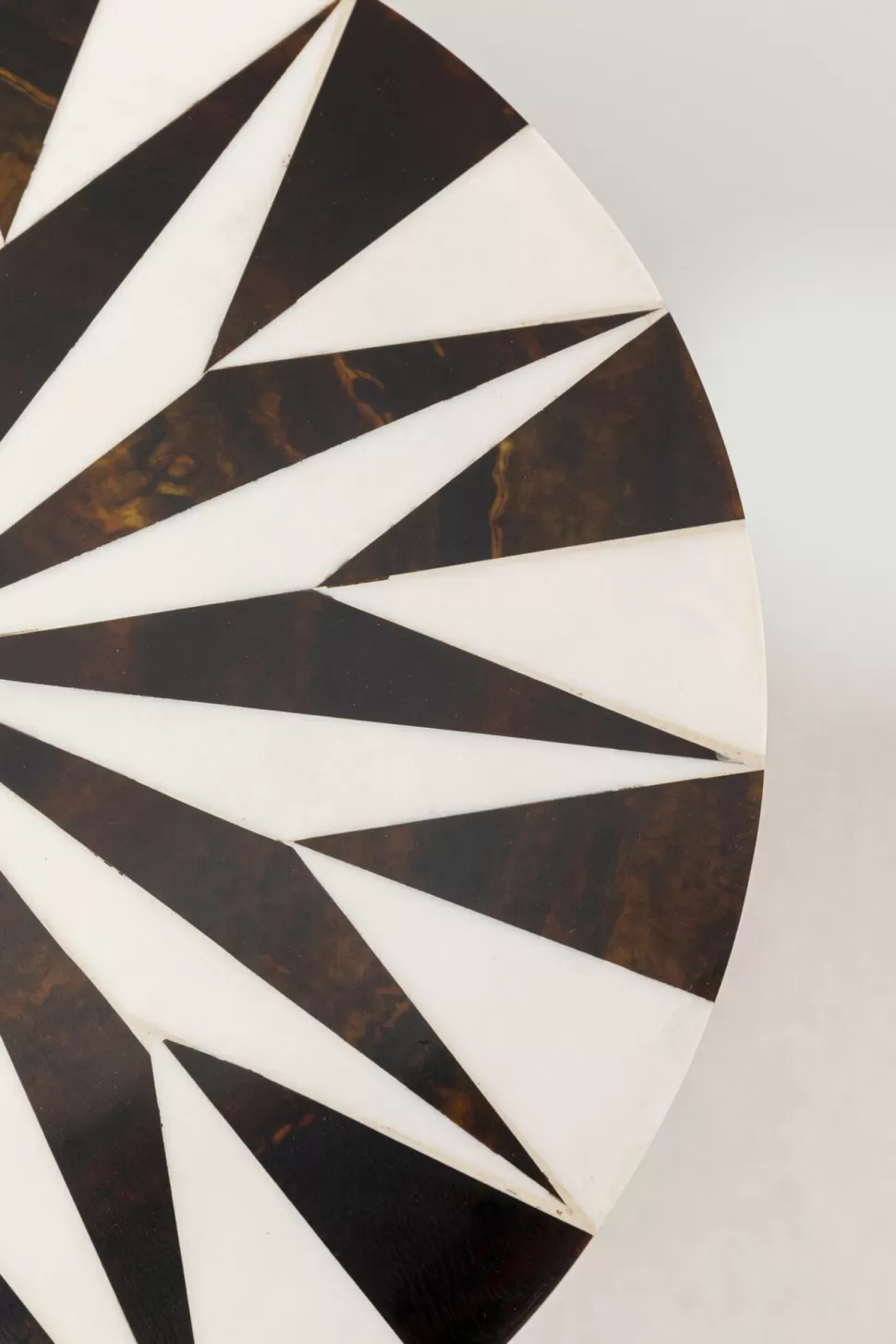 Stoliki Kawowe-KARE Design Stolik Domero Star Ø25xH50 Cm Brązowo-biały
