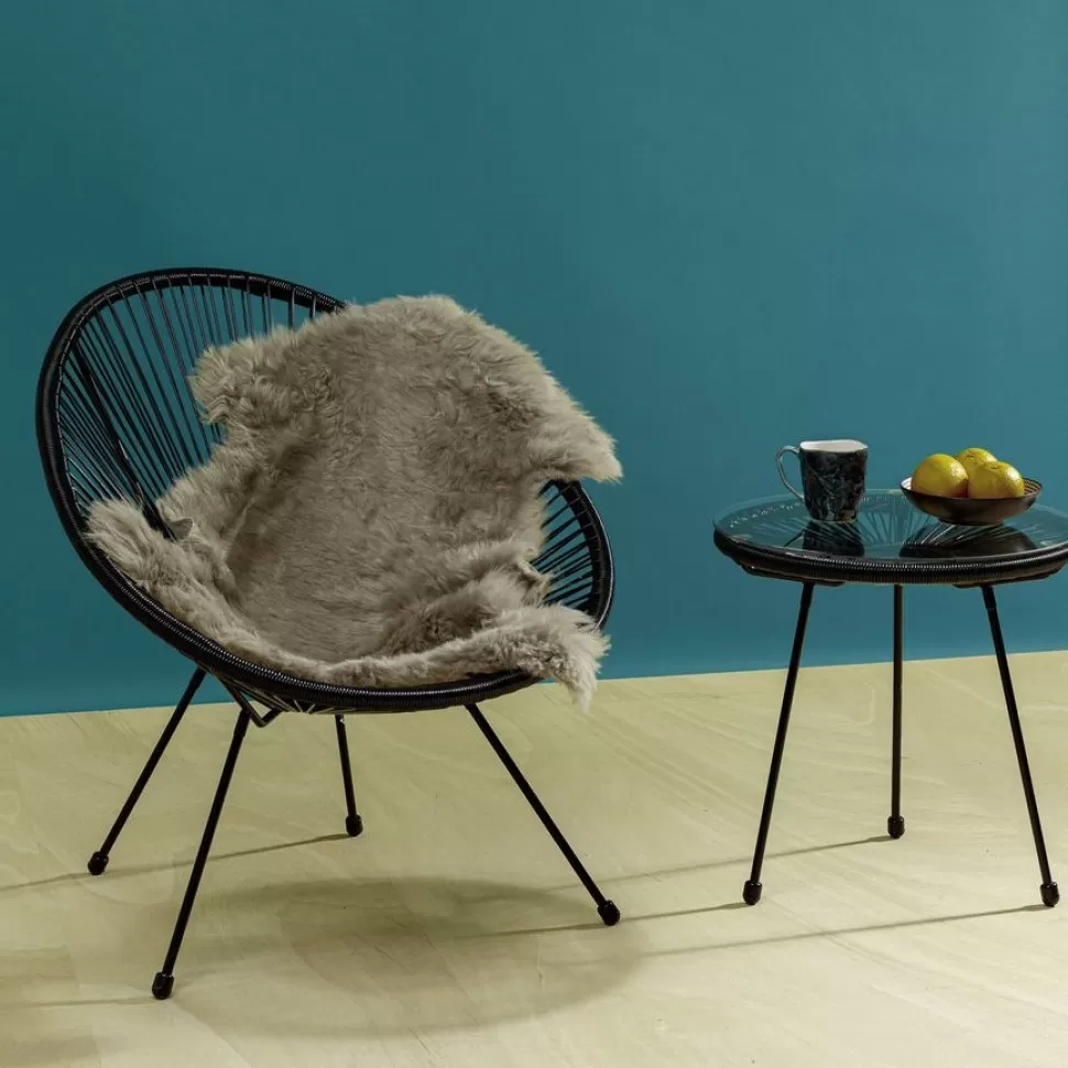 Stoliki Kawowe-KARE Design Stolik Kawowy Acapulco ∅50 Cm Czarny