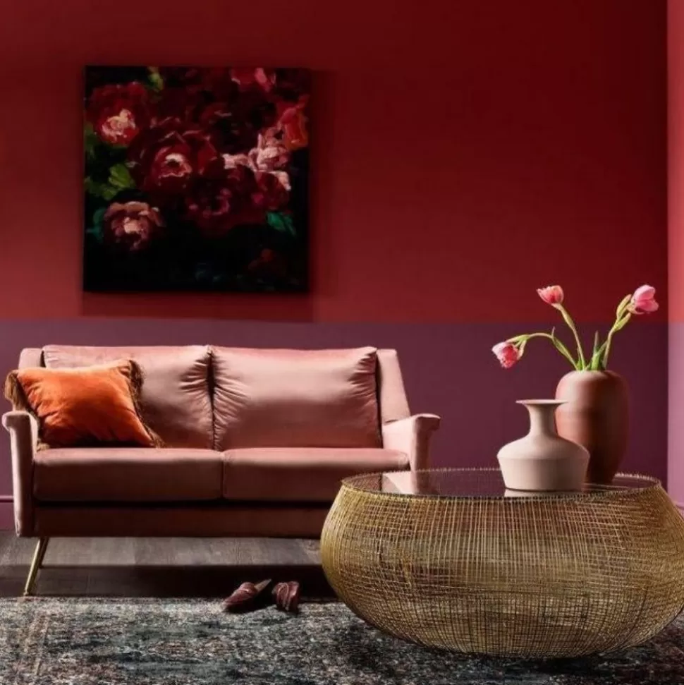 Stoliki Kawowe-KARE Design Stolik Kawowy Cesta Ø105 Cm Złoty