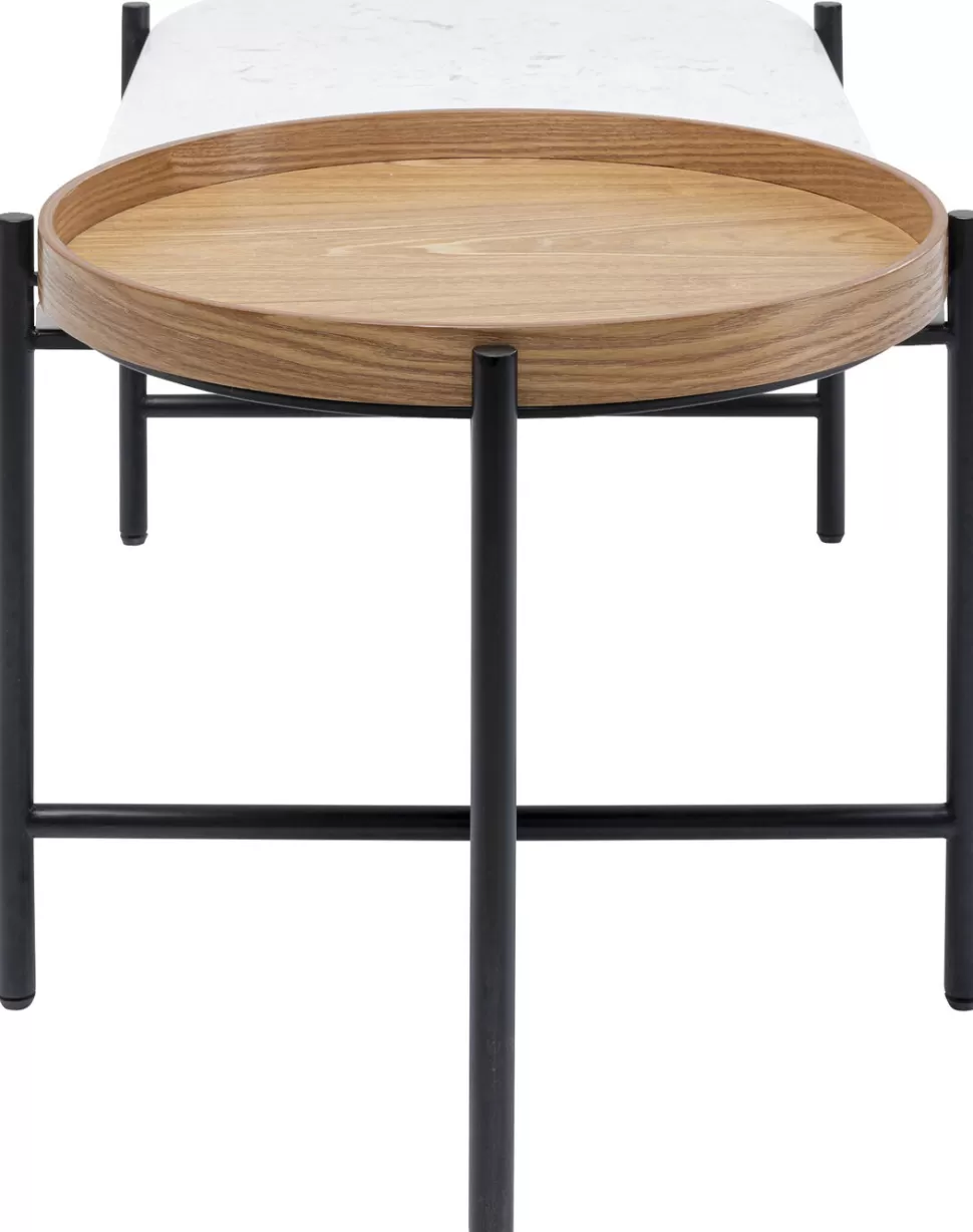 Stoliki Kawowe-KARE Design Stolik Kawowy Layered 128x55 Cm - Blat Marmur