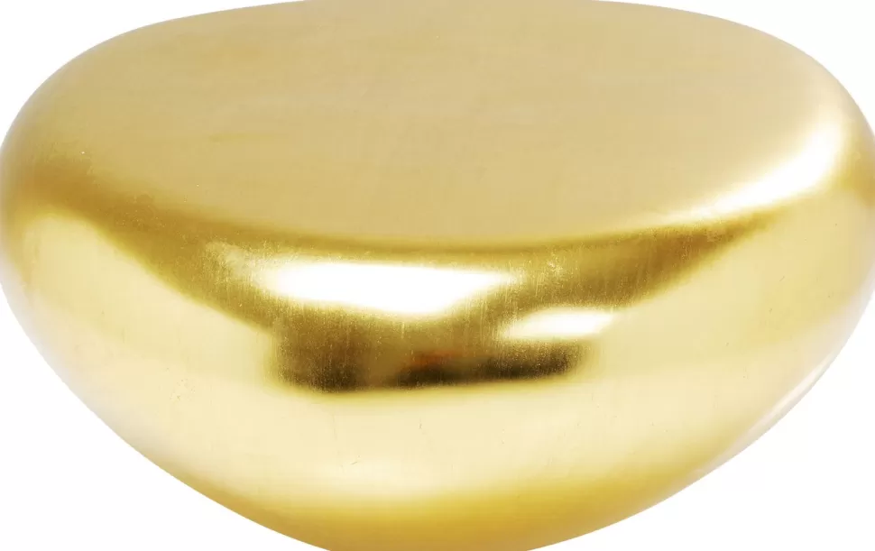 Stoliki Kawowe-KARE Design Stolik Kawowy Pebble 122x96 Cm Złoty