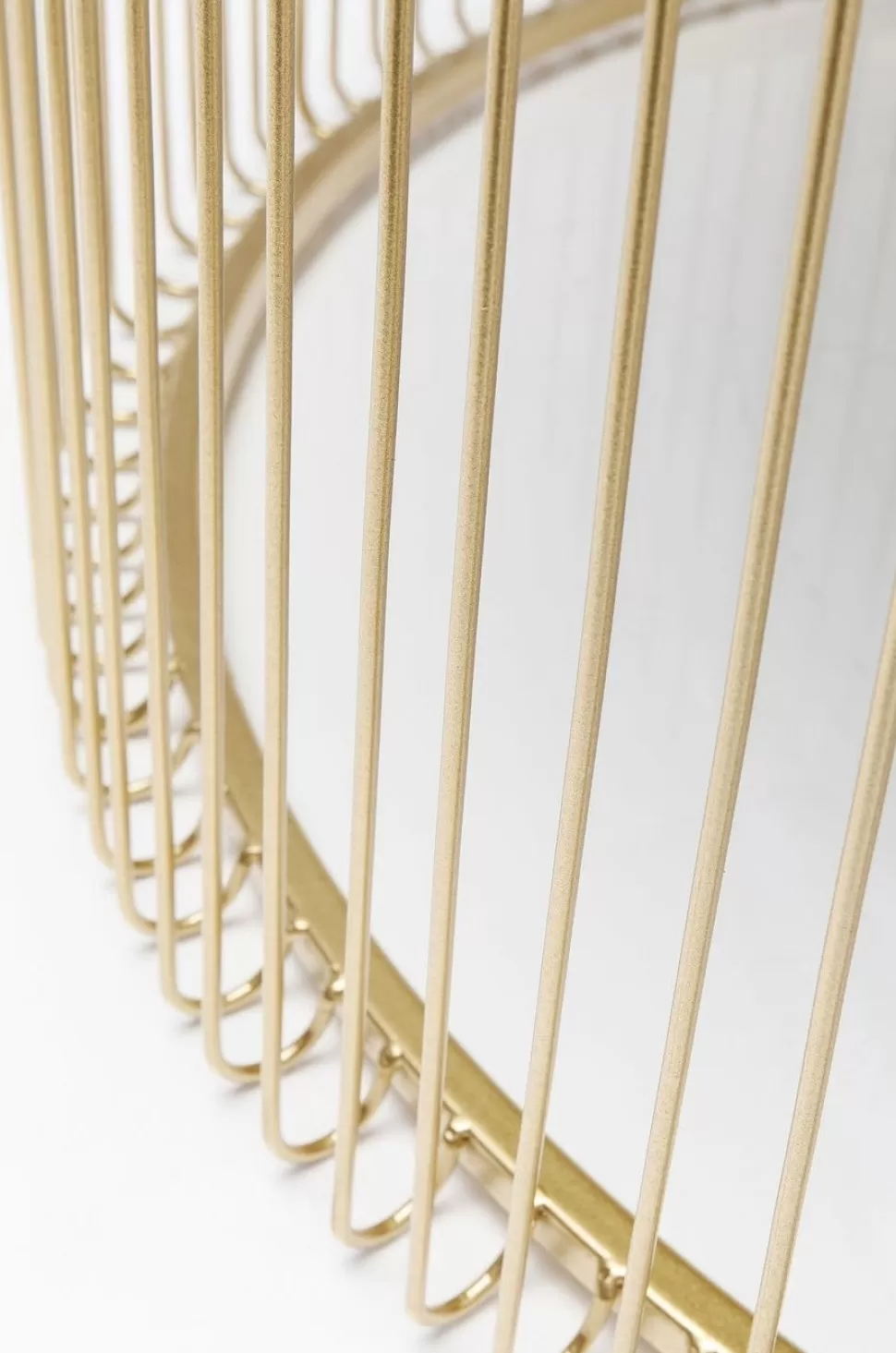 Stoliki Kawowe-KARE Design Stolik Kawowy Wire Uno Ø80 Cm Mosiężny