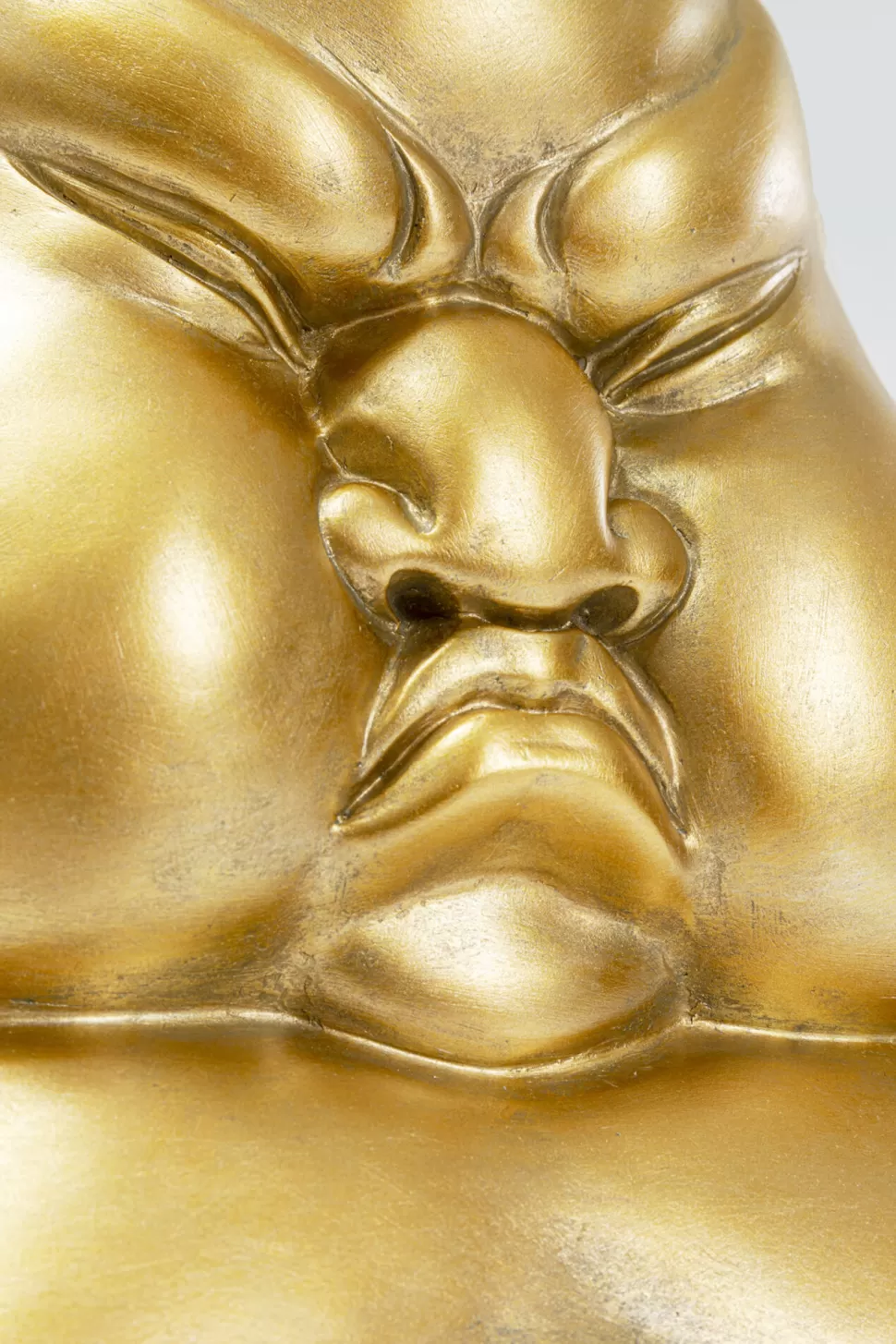 Stoliki Kawowe-KARE Design Stolik Pomocniczy Blat Szkło Hartowane Podstawa Złota Zawodnik Sumo Ø54 Cm