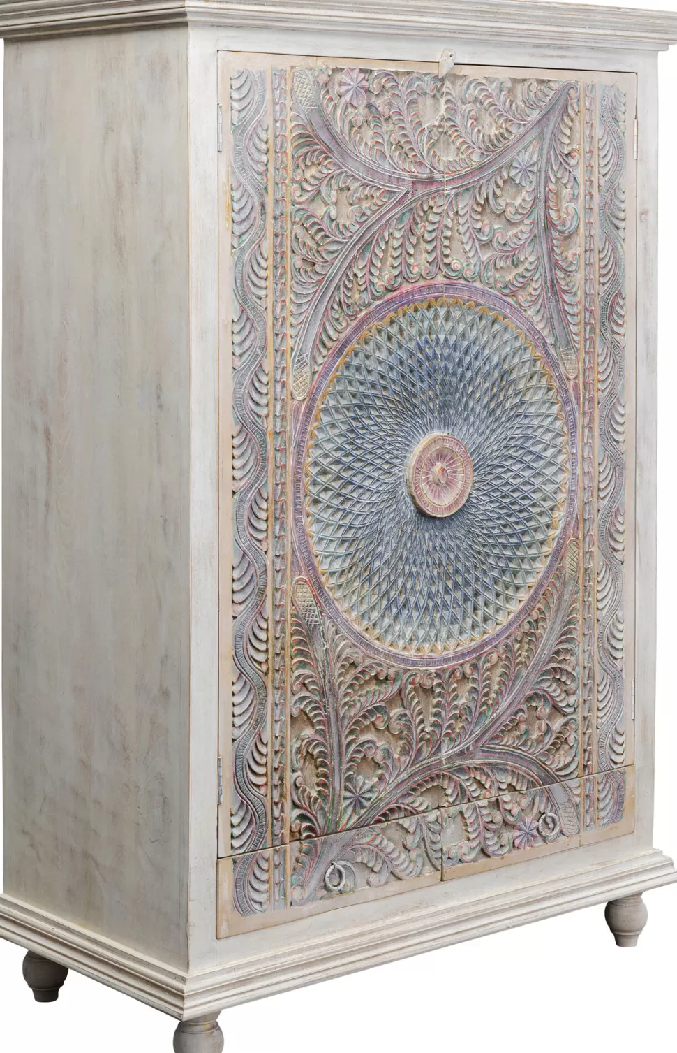 Szafy-KARE Design Szafa 2-drzwiowa Z Drewna Mango Front Kolorowy 120x180 Cm