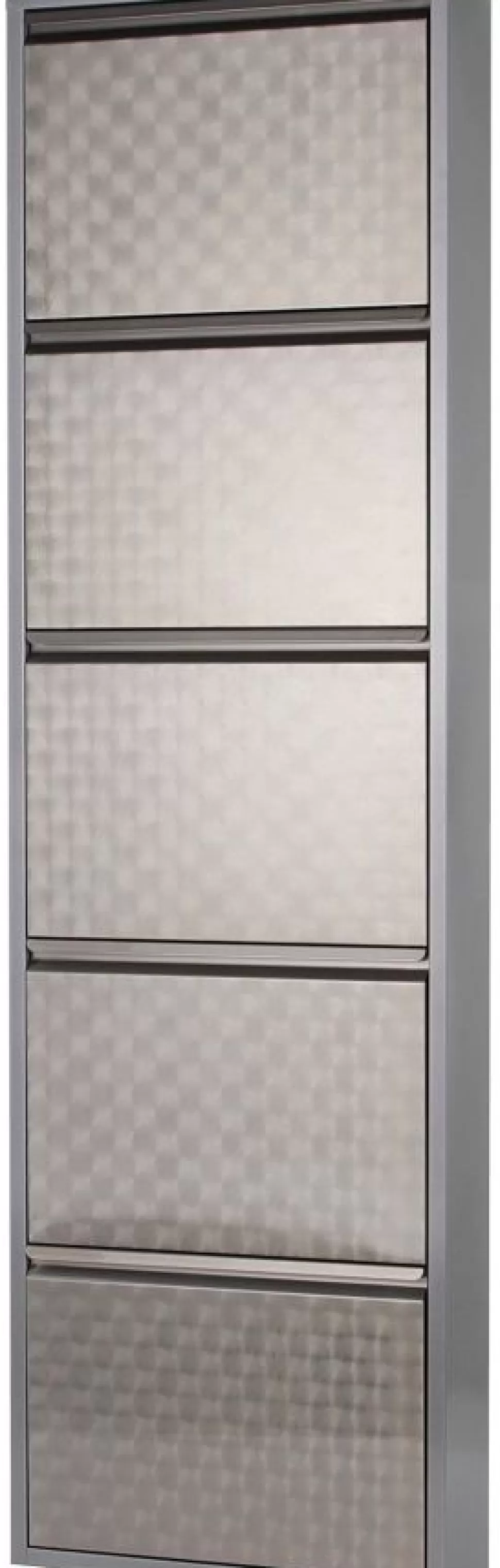 Szafki Na Buty-KARE Design Szafka Na Buty Caruso MO 50x170 Cm Srebrna