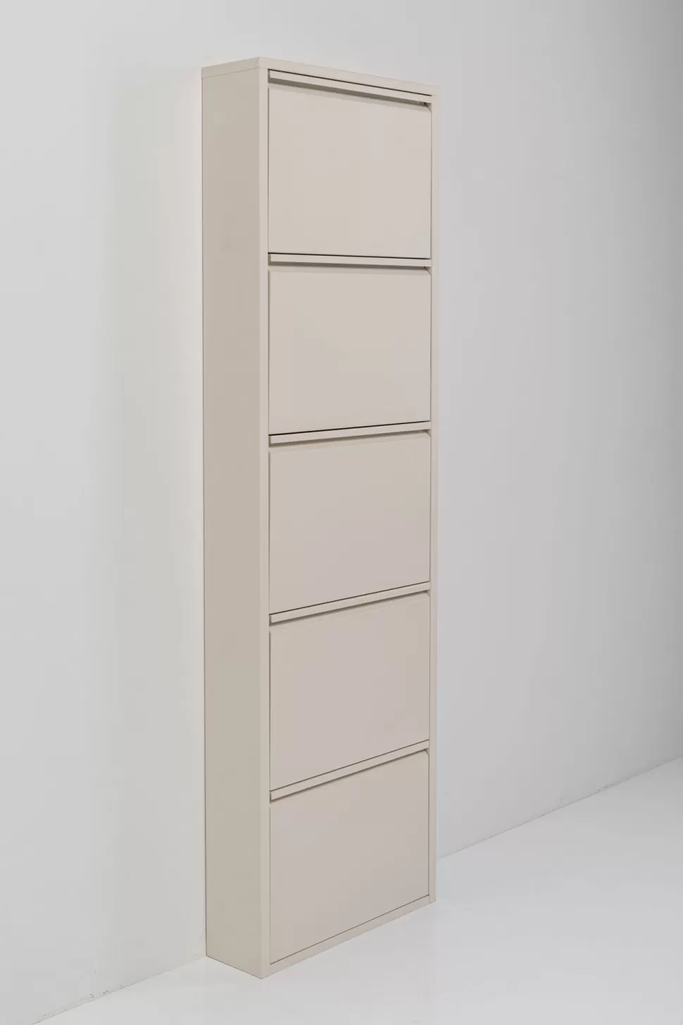 Szafki Na Buty-KARE Design Szafka Na Buty Stalowa Kremowa 5 Przegródek 50x173 Cm