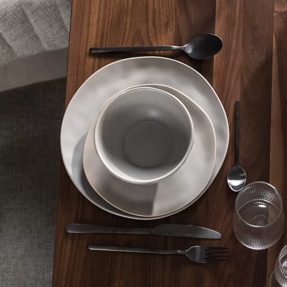 Zastawa Stołowa | Talerze-KARE Design Talerz Obiadowy Organic Ø26 Cm Szary