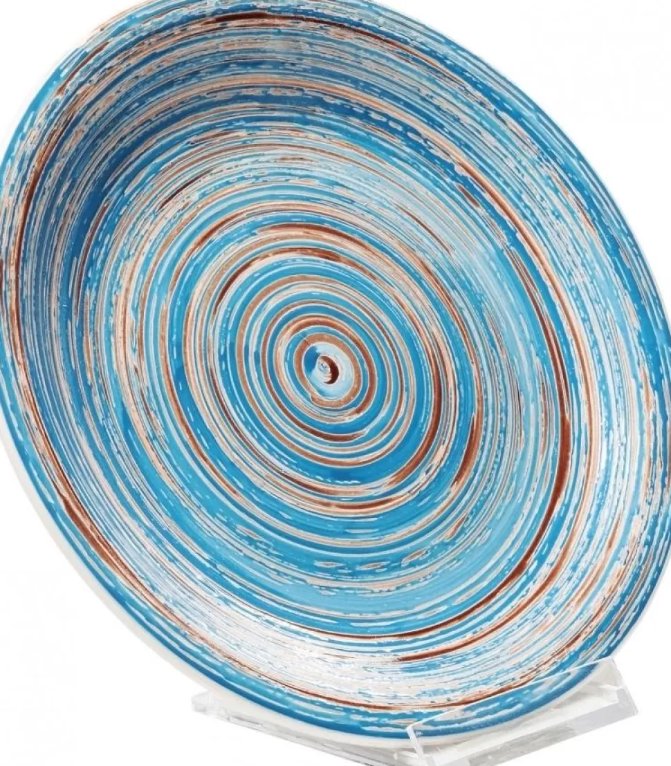 Zastawa Stołowa | Talerze-KARE Design Talerz Swirl Ø19 Cm Niebieski