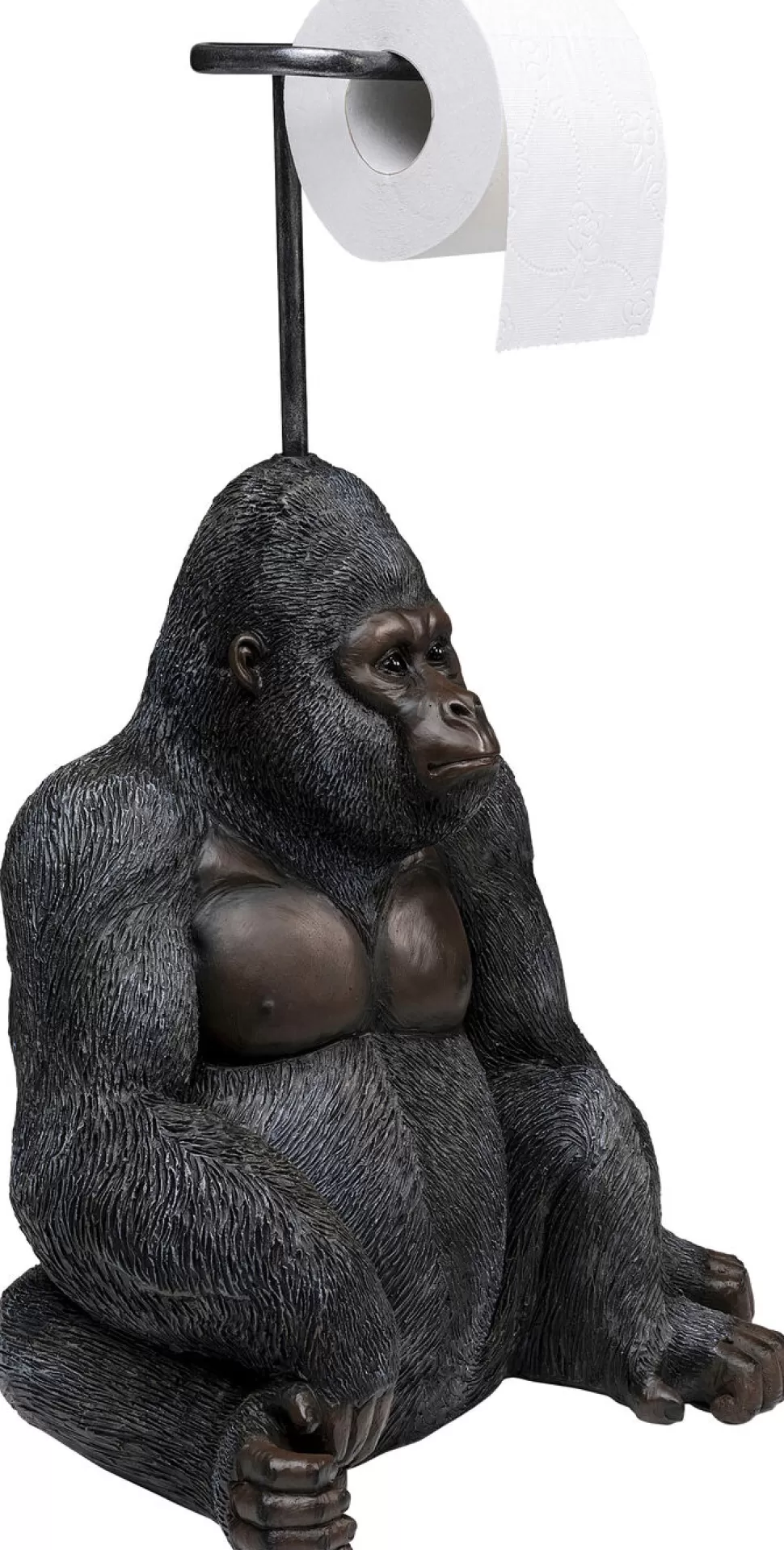 Uchwyty Na Papier Toaletowy | Akcesoria Do Łazienki-KARE Design Uchwyt Na Papier Toaletowy Sitting Monkey Gorilla 33x51 Cm