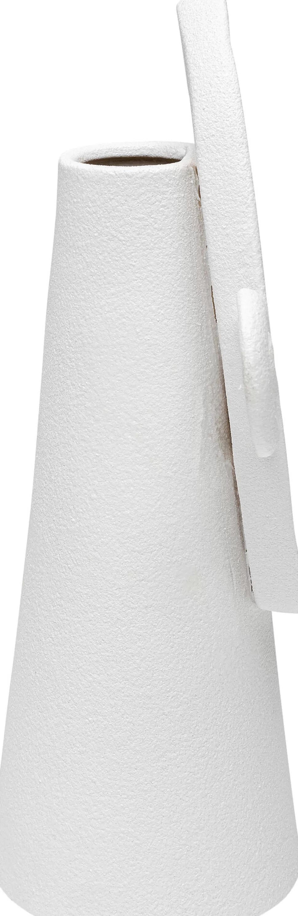 Wazony-KARE Design Wazon Biały Ceramiczny Twarz 17x29 Cm