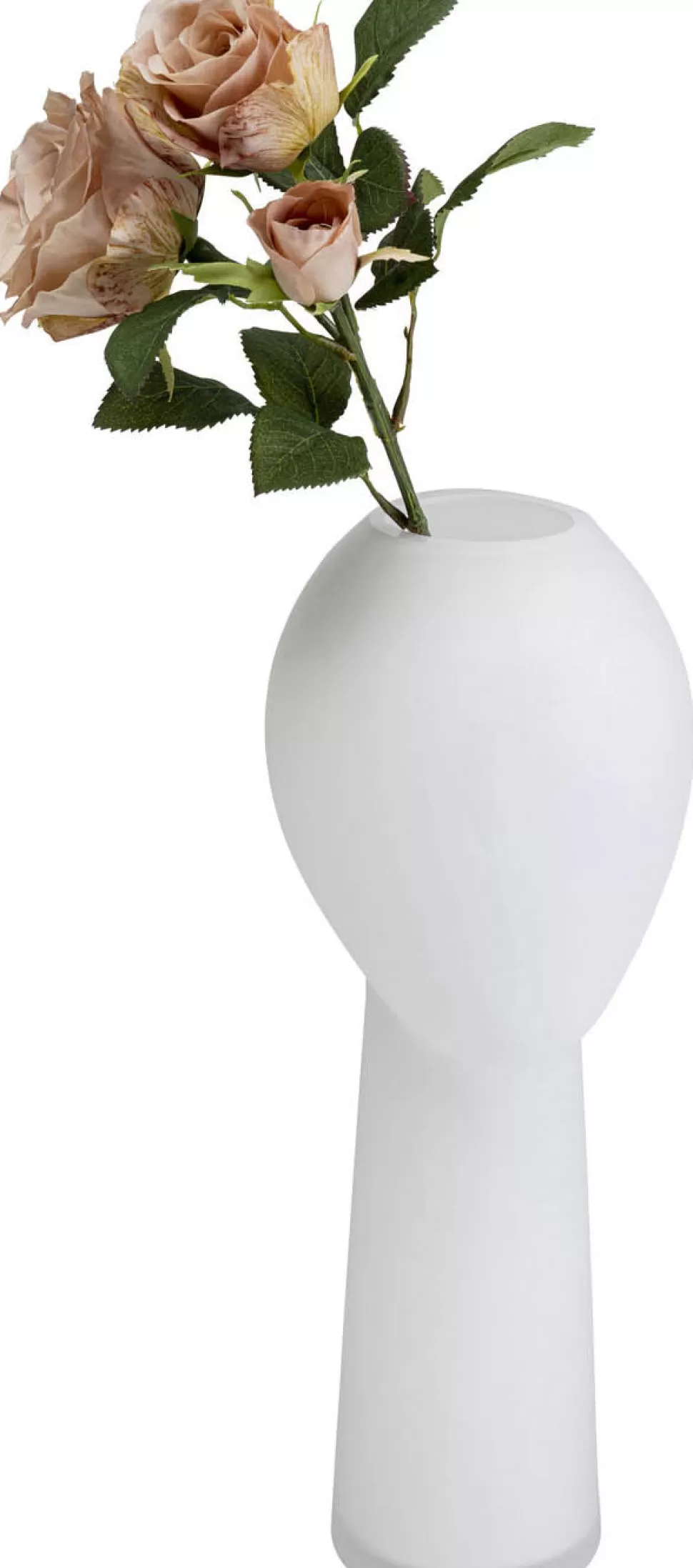 Wazony-KARE Design Wazon Cabeza 18x40 Cm Biały