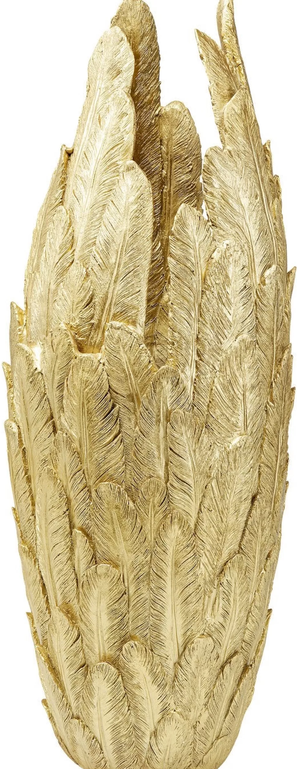 Wazony-KARE Design Wazon Feathers Ø35x91 Cm Złoty