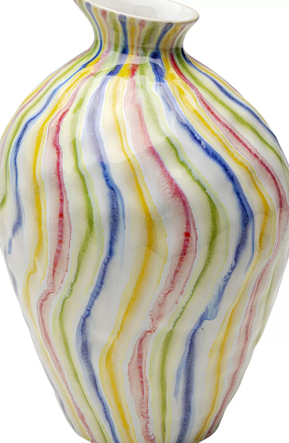 Wazony-KARE Design Wazon Z Kamionki Kolorowe Wzory Ręczne Wykonanie 20x30 Cm
