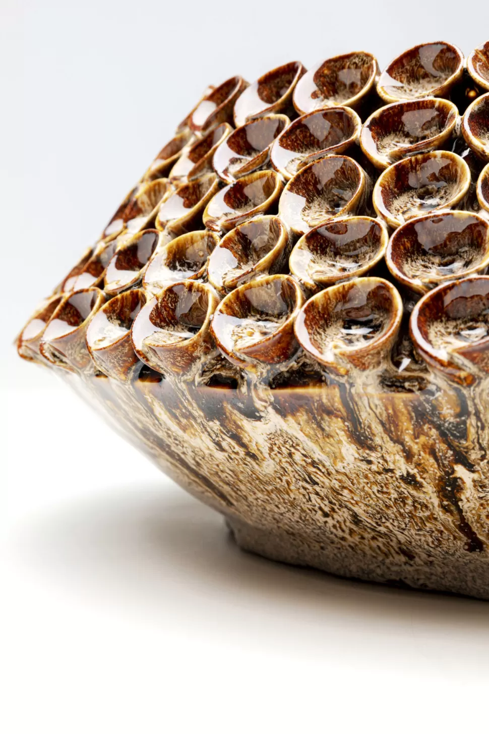 Wazony-KARE Design Wazon Z Porcelany Ręcznie Malowany Ø36x13 Cm
