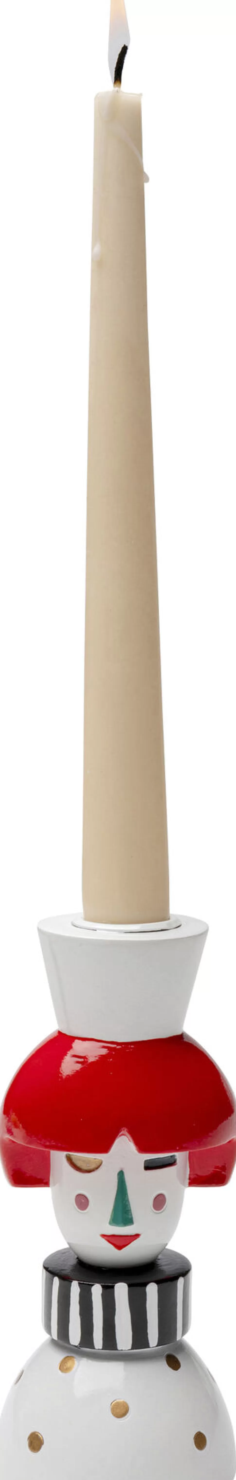 Świeczniki-KARE Design Świecznik Kolorowy Dama Na świecę Stożkową 16 Cm