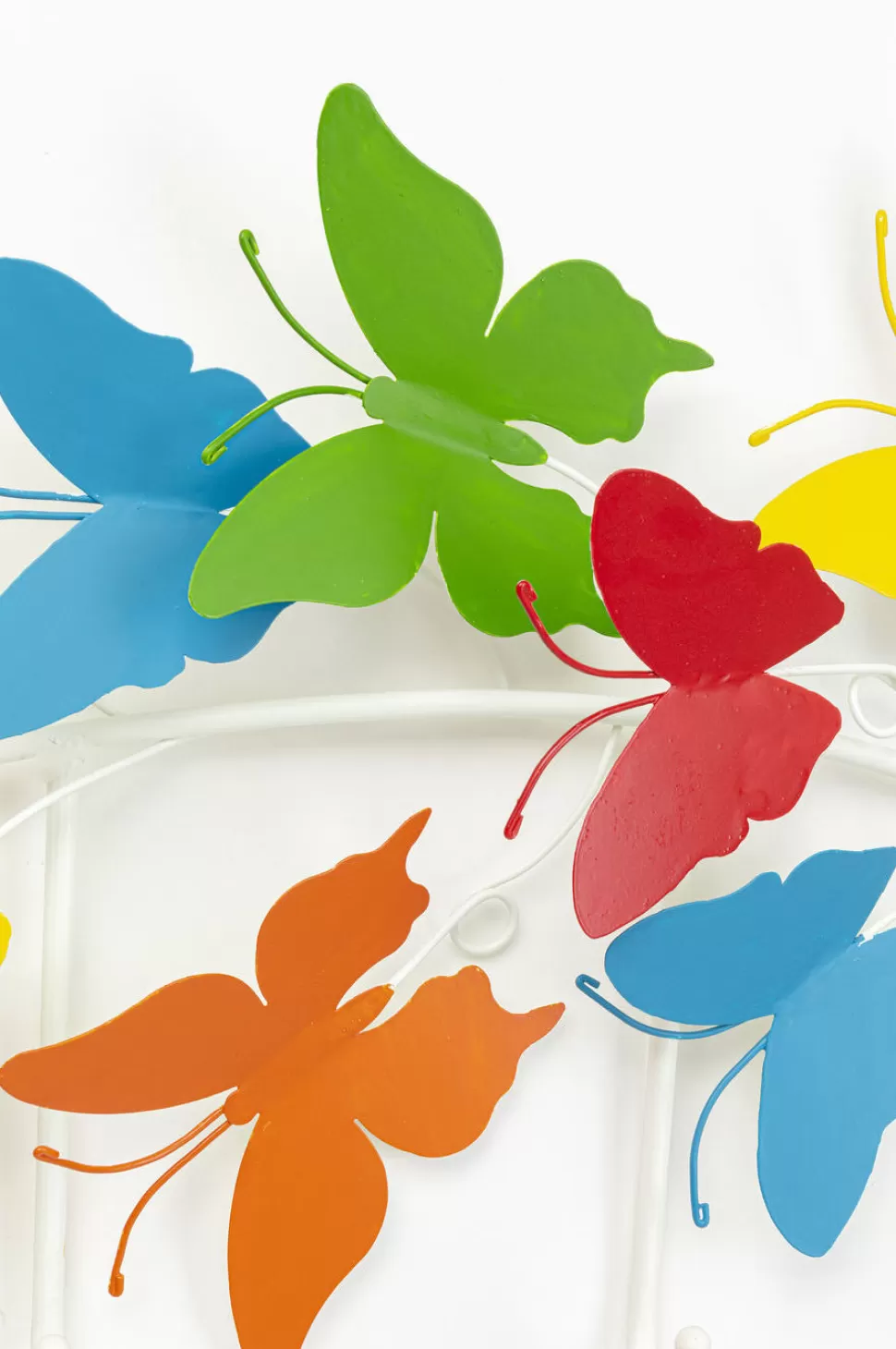 Wieszaki Ścienne-KARE Design Wieszak ścienny Colorful Butterflies 79x31 Cm Kolorowy
