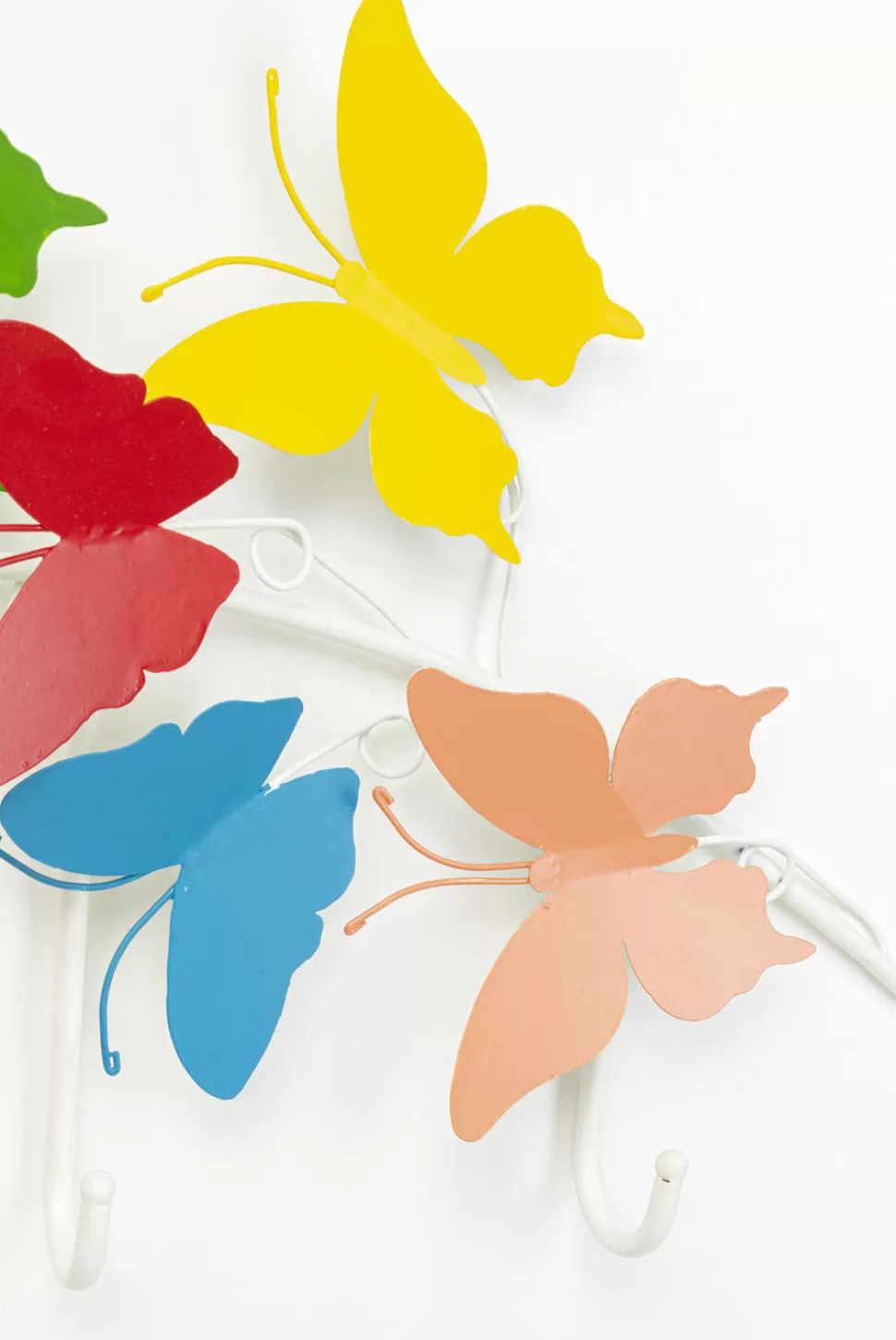 Wieszaki Ścienne-KARE Design Wieszak ścienny Colorful Butterflies 79x31 Cm Kolorowy
