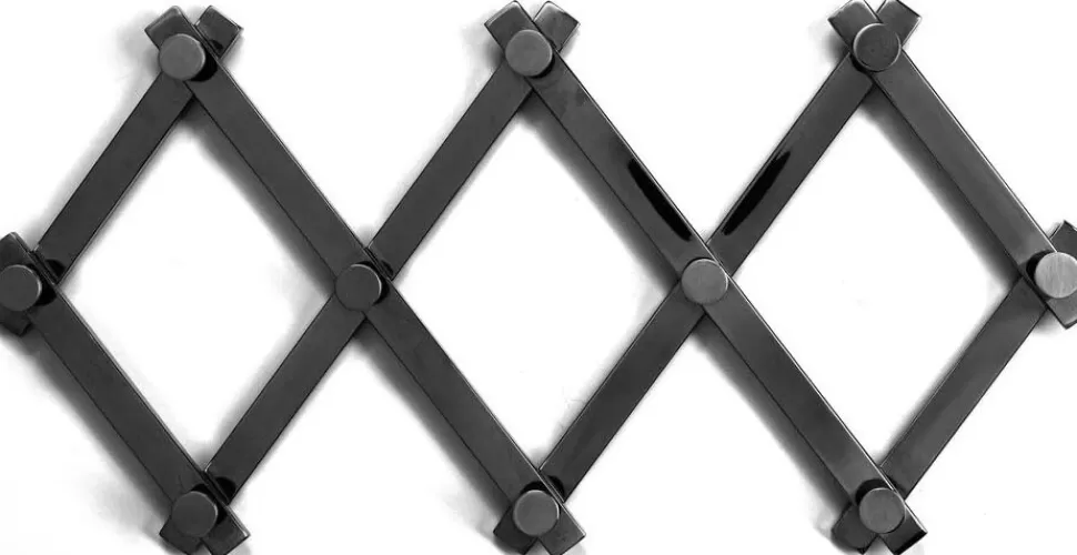 Wieszaki Ścienne-KARE Design Wieszak ścienny Rozkładany Crossing 71x30 Cm Czarny Matowy