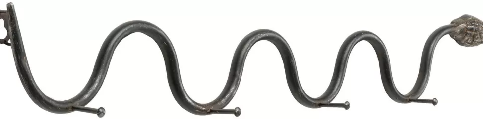 Wieszaki Ścienne-KARE Design Wieszak ścienny Snake 73x11 Cm Czarny