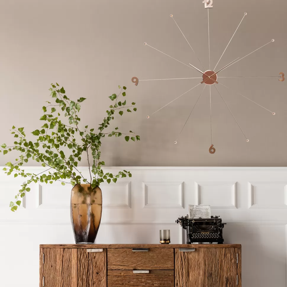 Zegary-KARE Design Zegar ścienny Like Umbrella Ø100 Cm Różowe Złoto