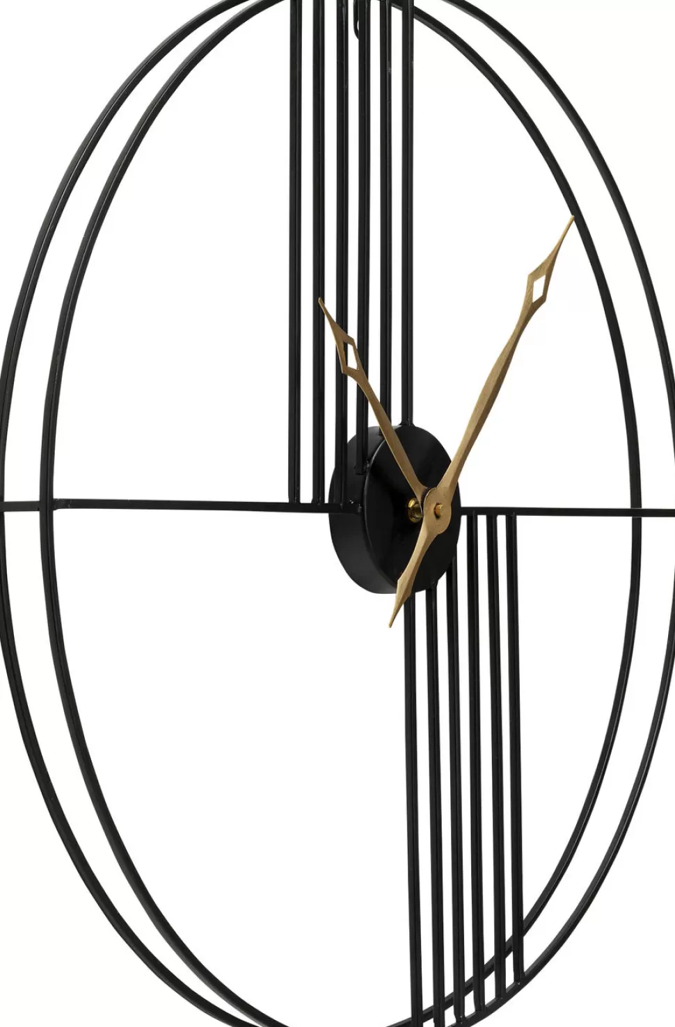 Zegary-KARE Design Zegar ścienny Strings Ø60 Cm Czarny
