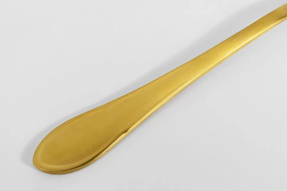 Zastawa Stołowa-KARE Design Zestaw 16 Sztućców Ze Stali Nierdzewnej Kolor Złoty Matowy