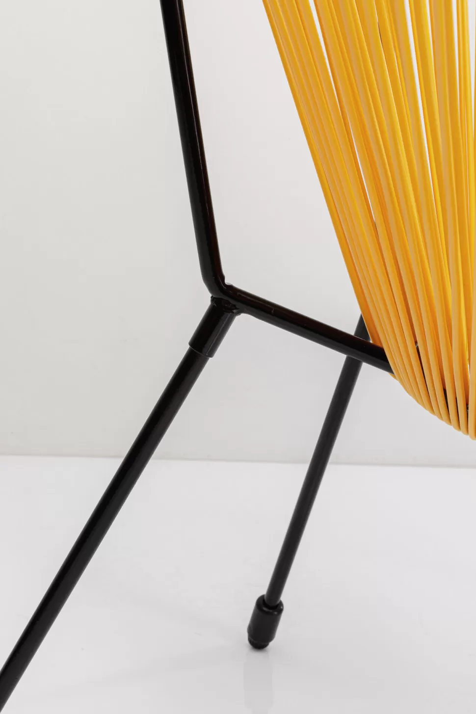 Fotele-KARE Design Zestaw Dwóch Foteli Ogrodowych - Kolor żółty Nogi Czarne 73x85 Cm
