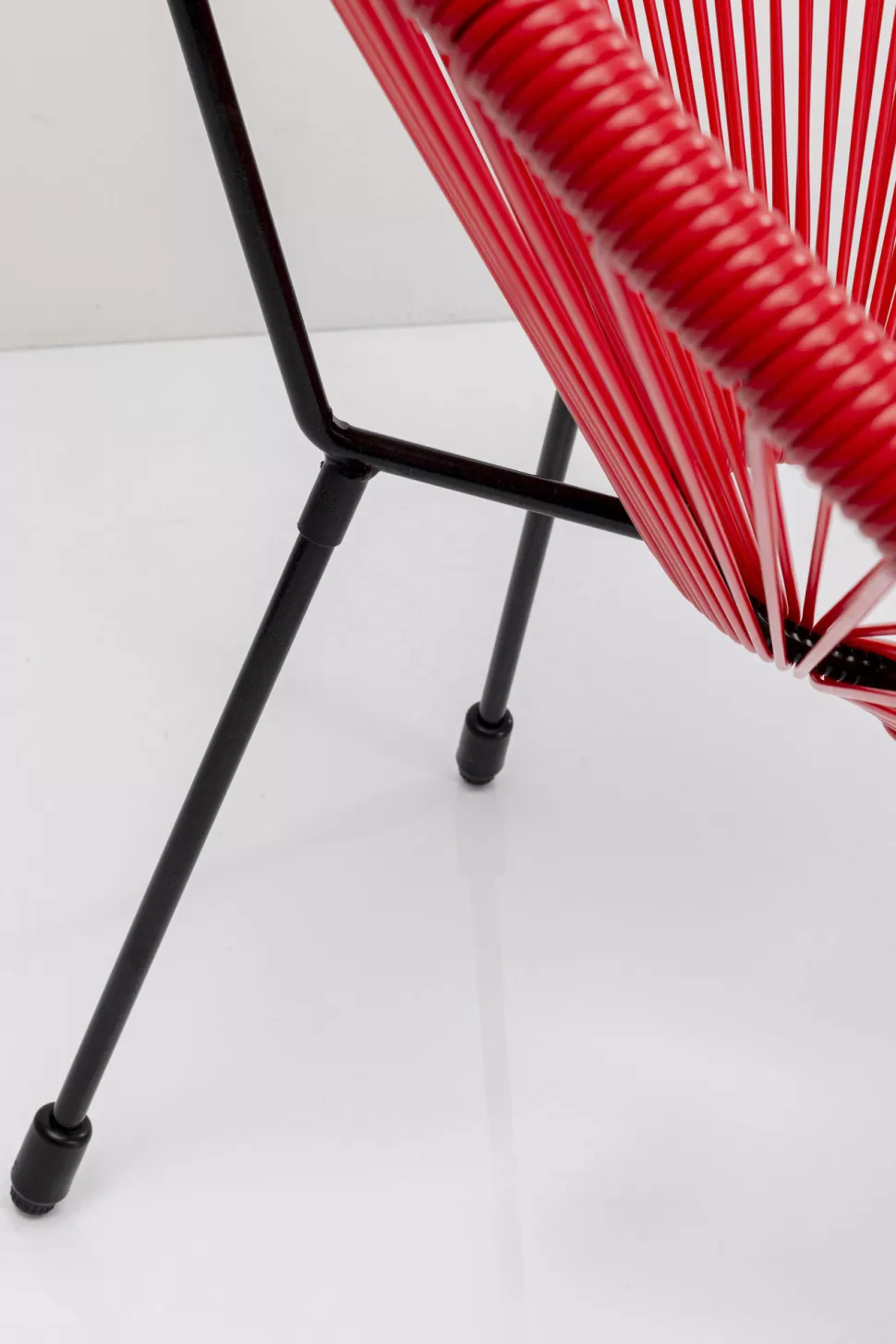 Fotele-KARE Design Zestaw Dwóch Foteli Ogrodowych - Kolor Wiśniowy Nogi Czarne 73x85 Cm