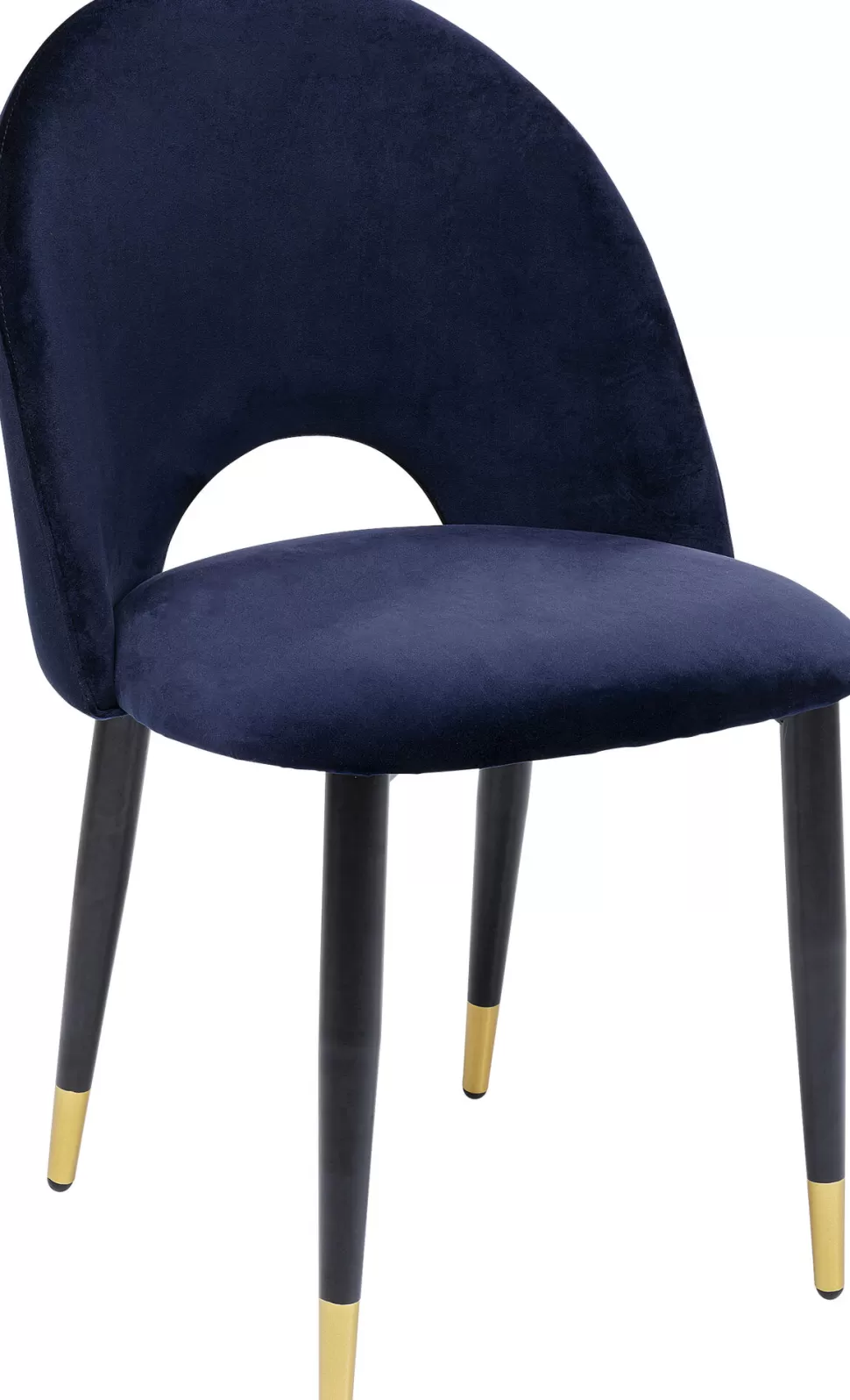 Krzesła-KARE Design Zestaw Dwóch Krzeseł Iris Velvet 49x84 Cm Niebieskie