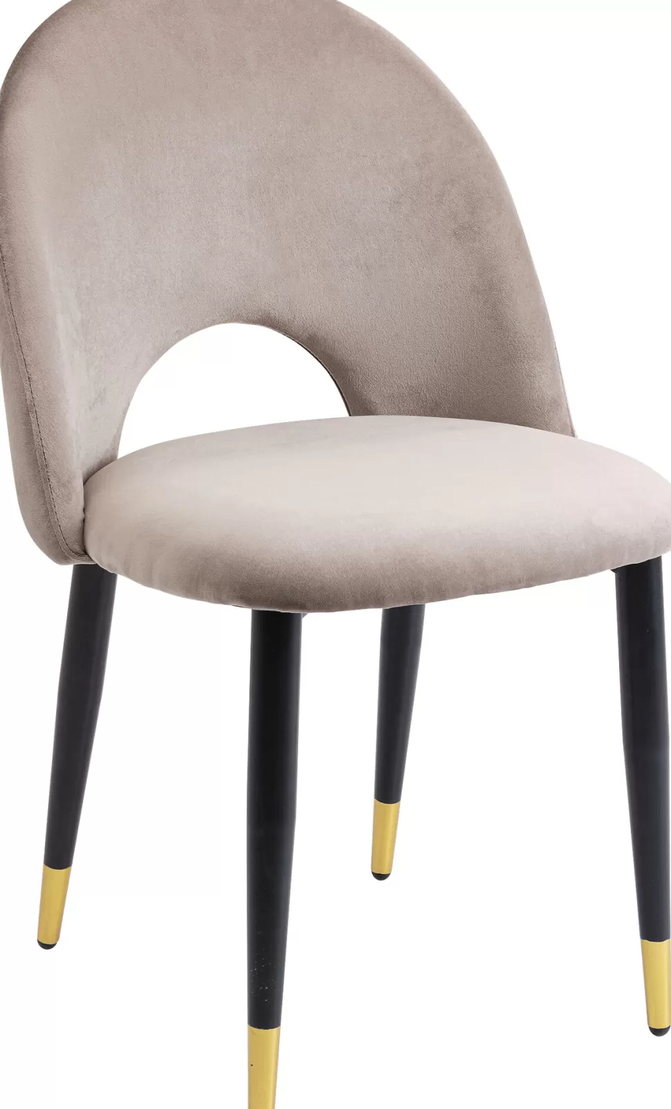 Krzesła-KARE Design Zestaw Dwóch Krzeseł Iris Velvet 49x84 Cm Taupe