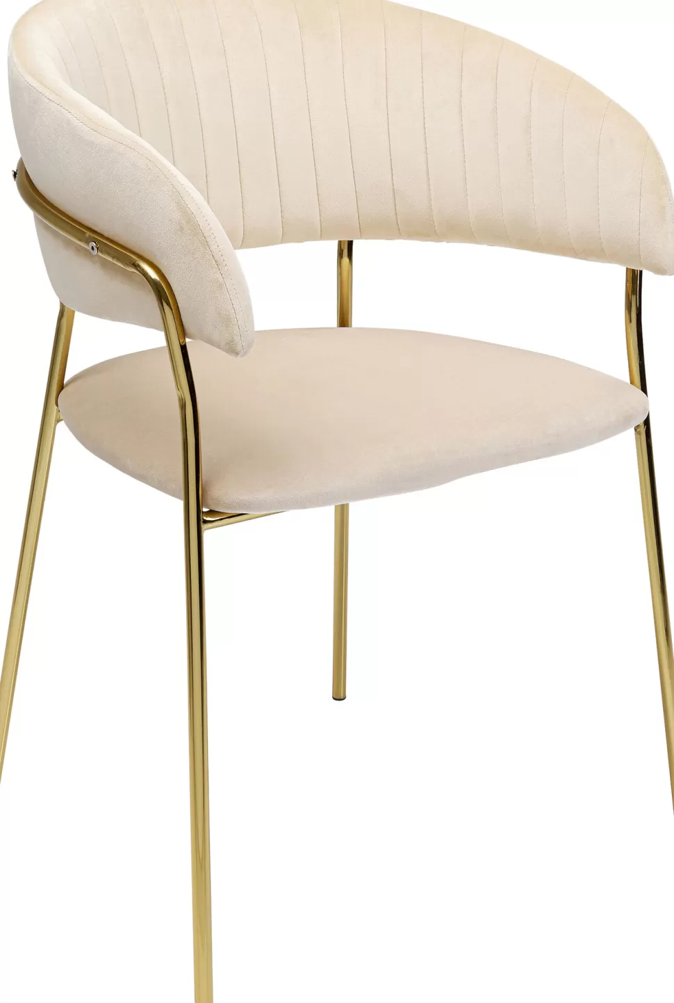 Krzesła-KARE Design Zestaw Dwóch Krzeseł Z Podłokietnikami Belle 61x80 Cm Kremowe