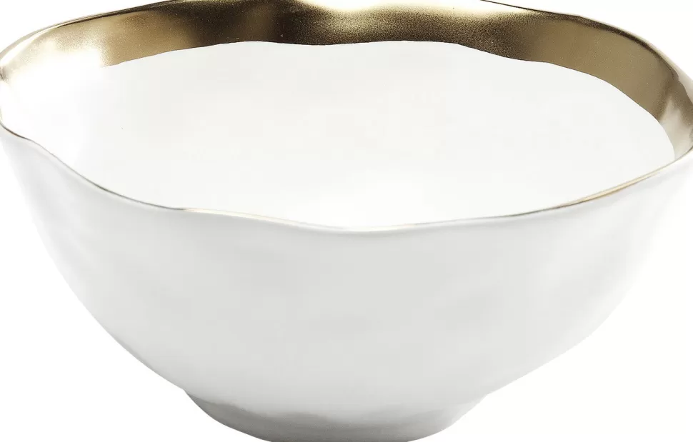 Zastawa Stołowa | Talerze-KARE Design Zestaw śniadaniowy Bell 12 El. Biało-złoty