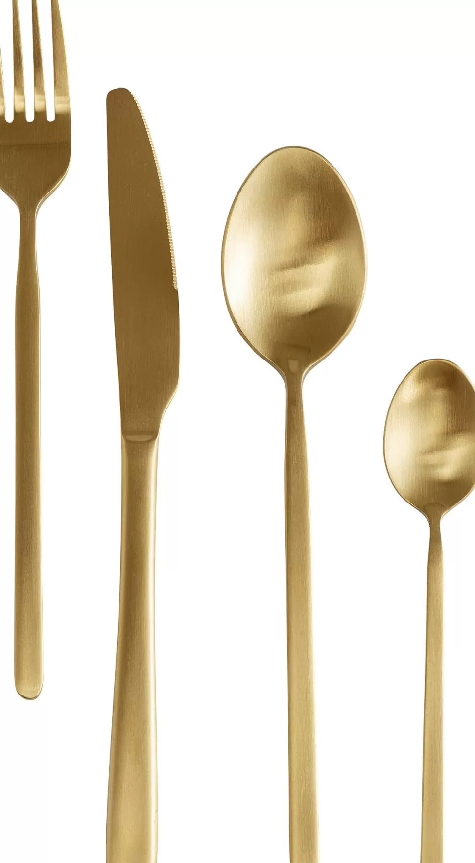 Zastawa Stołowa-KARE Design Zestaw Sztućców Gloria (16 Sztuk) Złoty Mat